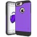 iPhone 7 Plus Case, LK [Armor Shield] Shock Absorbent Dual Layer Hard PC Cover + TPU Inner Hybrid Defender Case For Apple iPhone 7 Plus (Purple)