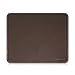 Insten Premium Leather Mouse Pad with Waterproof Coating, Non Slip & Elegant Stitched Edges, Brown