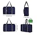 Travel Bag with High Capacity Foldable Storage Duffle Bag for Men Women (Dark Blue-waterproof)