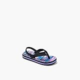 REEF Kids Girls Sandals, Little Ahi, Palm Fronds, 5