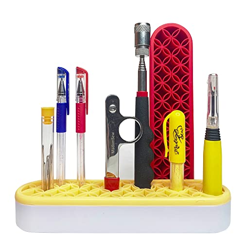 Madam Sew Nähwerkzeuge Caddy - Tisch Organizer Rot Für Bastelzubehör