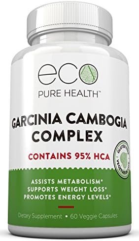 Garcinia Cambogia Complex with 95% HCA to Assist Metabolism, Support Weight Loss & Boost Energy Levels by Eco Pure Health