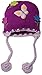 Kidorable Purple Butterfly Soft Acrylic Knit Hat for Girls With Fun 3-D Flowers