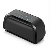 Poweradd Bluetooth Speaker Wireless Portable Speaker with Sensitive Touch Control, Dual Bass Stereo Loudspeaker & Superior Surround Sound, NFC, Build in Microphone for IPhone, Samsung, Tablet - Black
