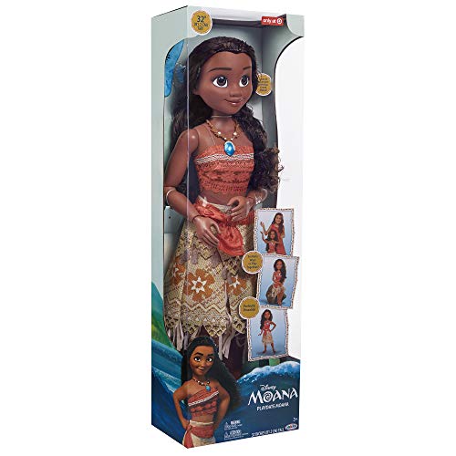 Disney Princesas - Muñeca Vaiana 80cm Totalmente Articulada - Muñeca y Accesorios para Jugar