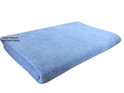 SOFTSPUN Microfiber Bath and Hair Care Towel, 60X120cms (Sky Blue)