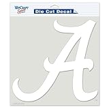 Alabama Crimson Tide NCAA Vinyl Die Cut Window Decal Auto Car Logo White 8x8 Sticker College Licensed Team Logo