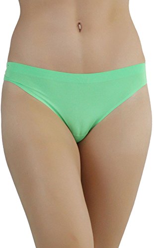 ToBeInStyle Women's Pack of 6 Laser Cut Thongs Size: X-Large