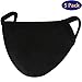 heartybay 5 Pack Mouth Mask Unisex Cool Shape for Kids Teens Men Women Lovers, Cotton Anti-Dust Windproof Motorcycle Face Masks for Ski Cycling Camping(Black)