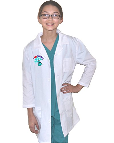 Kids Lab Coat with I Love Science Embroidery Design (7)