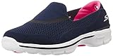 Skechers Performance Women's Go Walk 3 Strike Walking Slip-On Shoe, Navy/Pink, 6.5 M US