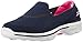 Skechers Performance Women's Go Walk 3 Strike Walking Slip-On Shoe, Navy/Pink, 6.5 M US