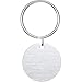 Stamping Blank Tags Set 100 Pieces 1 Inch Round with Hole Aluminum 0.06 Inch Thickness Blanks Tags, 100 Pieces 1 Inch Round Metal Key Chain Rings and 100 Pieces 0.3 Inch Split Rings