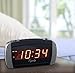 Equity by La Crosse 30240 Super Loud LED Alarm Clock,Black/Silver