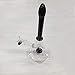 Adam Dual Water Percolator Decorate Glass Bottles at Home, 11 inch Pipe Glow in The Dark Hand-Made Glass Crafts - Easy to Grip and with Ice Shelf