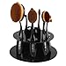 Cosmetic Tool,TOOPOOT 10 Hole Oval Makeup Brush Holder Drying Rack Organizer (black)