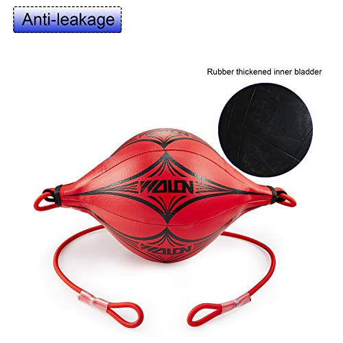 image for OPLIY Double End Ball, Boxing Speed Ball Leather Boxing Ball with Pump