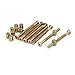 uxcell M6x70mm Hex Key Drive Socket Cap Furniture Bolt w M6x12mm Barrel Nut 10 Set