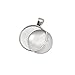 Miraclekoo 40 Pcs Silver Round Pendant Trays with Glass Cabochons 25 mm Blanks Bezel Trays Set for Photo Pendant Resin Craft Jewelry Making