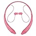 Bluetooth Headphones, Rymemo Wireless Sports Earphones w/Mic HD Stereo in Ear Earbuds for Gym Running Workout 8 Hour Battery Headsets Shine Like Diamond Surface, Pink