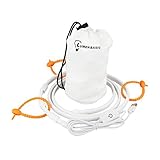 LumenBasic Camping LED Light Strip for Outdoors Actvities Hiking RV – Dimmable Switch, Waterproof, USB powered String Lights – Light Rope 5ft