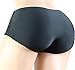 aishani Men's Smooth Pouch Panties Hipster Briefs Underpants,M Black