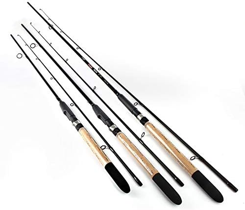 jhioasji FISHKING Carbon 2 Section Soft Bait Lure 5-25G Lure Weight Spinning Rod 2.1m 2.4m 2.7m 20-60LB Line Weight lure Fishing Rod