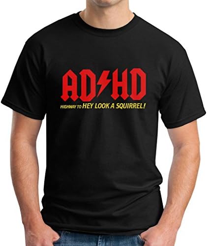 Easylifes Men's Tee Shirts For Men Adhd Acdc Funny Tees