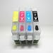 EMPTY set of T127 127 refillable ink cartridges for Epson stylus NX530 NX625 WorkForce WF-3520 WF-3540 WF-7510 WF-7520 WF-7010 NX530 545 630 633 AIO printers