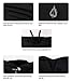 Baleaf Women's 3/4 Length Compression Pants Running Capris with Hidden Pocket Black Size XS