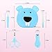 Livememory Baby Nail Set Baby Manicure Set Infant Newborn Nail Kit Baby Nail Clipper with Scissors & File & Nasal Tweezers - 4 Piece - Blue
