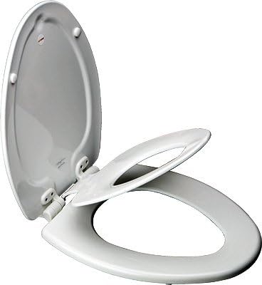 Mayfair 183SLOWA Elongated Nextstep Child/Adult Toilet Seat, Whisper-Close, Easy-Clean & Change Hinge, S - Quantity 4