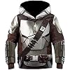 Mandalorian Hoodie SW Film Cosplay Kostuum Accessoires 3D Print Unisex Peuter Kids Kostuum Film Mode Polyester Trui