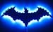 Bat LED Wall Light,Colorful Remote Control Projection Night Light, Holiday Decoration Light,Suitable for Bedroom/KTV/Corridor/Background Wall, etc (Colorful) (Black)