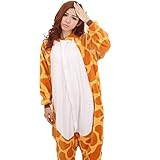 Zerlar Pajamas Animal Costume Onesie Adults Sleepwear Kigurumi Cosplay Giraffe