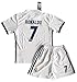 Cristiano Ronaldo #7 Real Madrid 2016/2017 Home Jersey & Shorts for Kids (11-13 Years Old)
