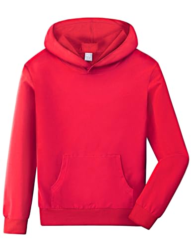 COSLAND Red Hoodie Boys Kid Valentine Sweatshirt, Red, Medium at Amazon