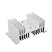 Saim Aluminum Alloy Heat Sink for Solid State Relay SSR Radiator Temprature Control Module 125mm x 50mm x 70mm 1 Pcs