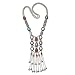 Miraculous Garden Womens Silver/Gold Turquoise Long Boho Beads Fringe Necklace Bohemia Style Fashion Necklace for Women