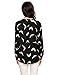 Zeagoo Women's Casual Print Chiffon V Neck High Low Hem Blouse Top