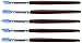 DSYJ Pack of 5 Clay Color Shaping Modeling Wipe Out Tools Rubber Tip Paint Brushes for Sculpture Pottery
