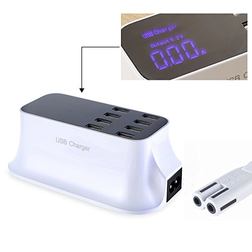 Usb charger 8-port usb charging station hub with usb charger lcd …