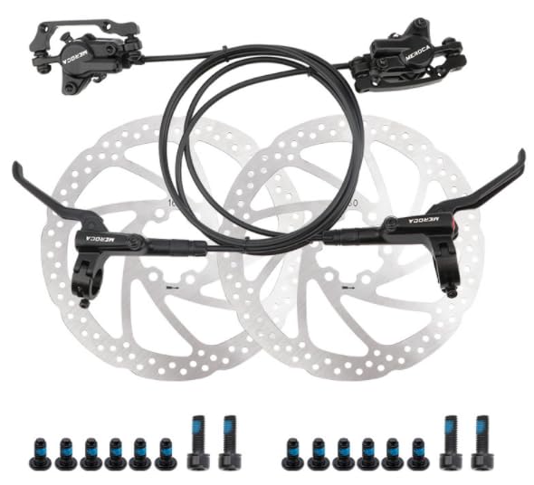 Ruiqas Hydraulic Disc Brake Set Dual with 160mm Rotors Bike Disc Brake Front and Rear Levers for Mountain Bike0 hydraulic brake set brakes bike brakes bike hydraulic brakes disc brake brakes bike