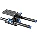 Neewer Aluminum Alloy DSLR Rail 15mm Rod Support Baseplate with 1/4