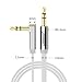 UGREEN 3.5mm Auxiliary Audio Jack to Jack cable 90 Degree Right Angle for Apple iPhone, iPod, iPad, Samsung,Smartphones & Tablets and Speakers,24K Gold Plated Male to Male (10FT, White)