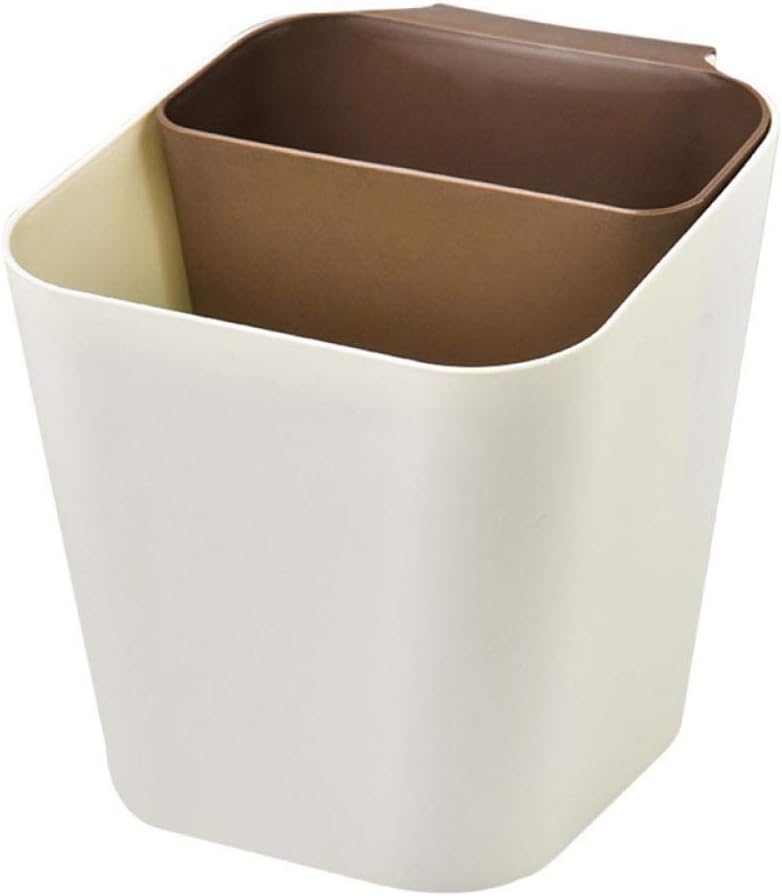 SHIXIUF Trash can wall-mounted trash can environmental trash can home kitchen plastic trash can cabinet rectangular wall-mounted storage bucket -D_China