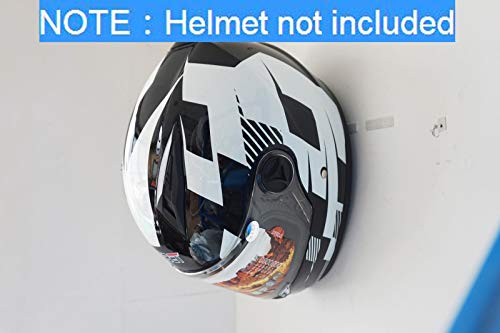 (Pack of 2)Motorcycle Helmet Holder, Jacket Hanger, Motorbike Wall Mount Display Rack Hoook,Wall Mounted Equestrian Helmet Storage Rack,STAINLESS STEEL,with mounting screws(no Helmet)