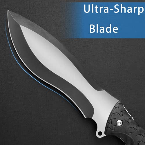 GVDV Full Tang Survival Knife with Decent Sheath 11.8" Sturdiest