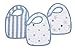 aden + anais 100% Cotton Muslin Snap Bib – Super Absorbent, Soft 3-Layer Baby Bib for Boys & Girls with Adjustable Snap-Closure for Teething, Eating, Drooling, 3-Pack, Rock Star