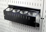 Wall Control ASM-CH-014 B Pegboard Spray Can Holder Bracket and Aerosol Can Organizer for Wall Control Pegboard Only, Black